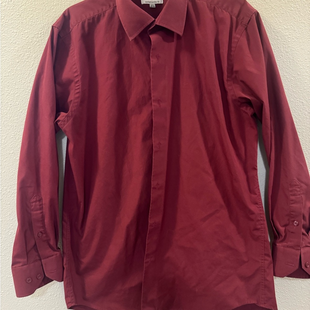 Men's Red Dress Shirt